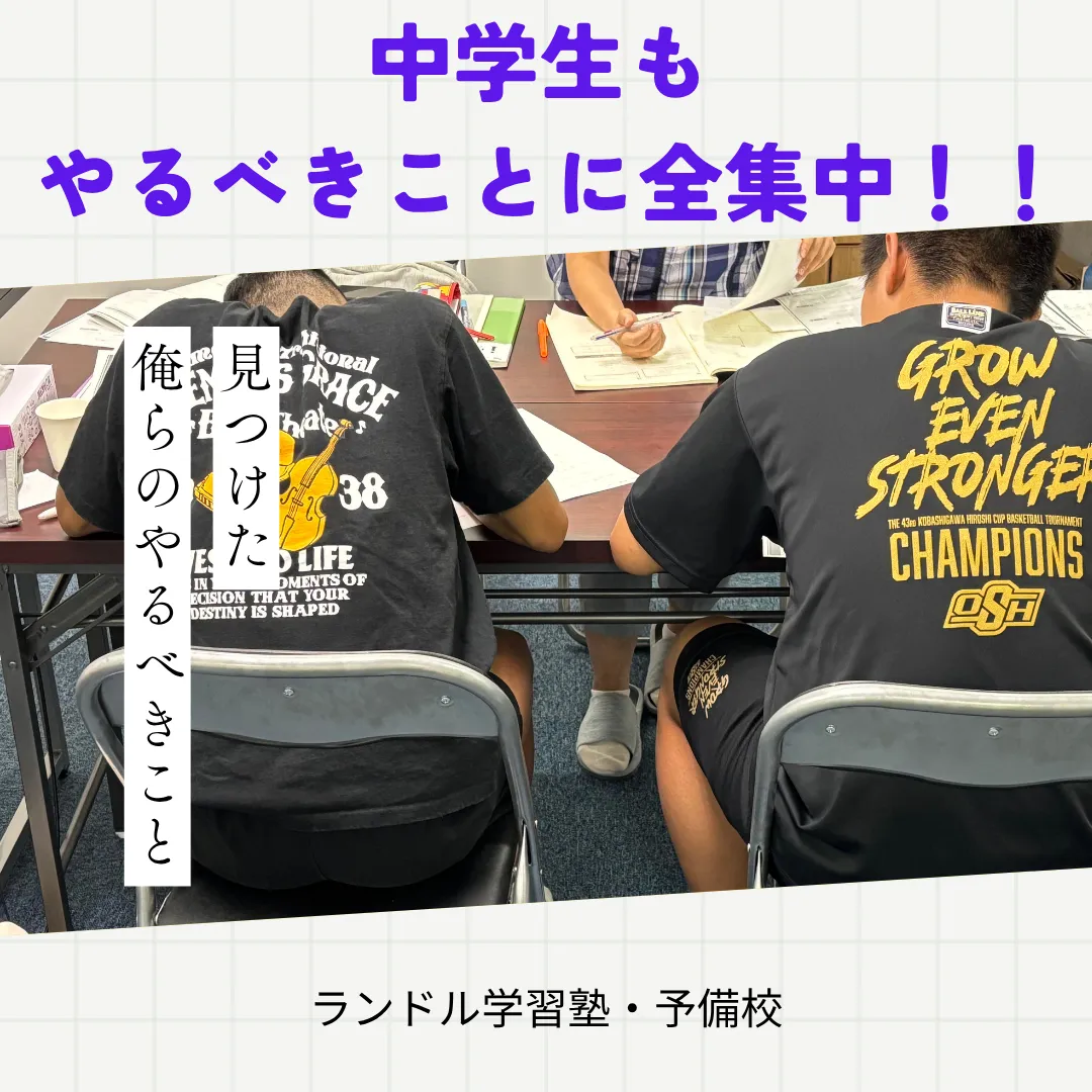 中学生向け個別指導の様子